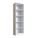 Ver imagem 3 de Estante de Livros 52CMX177CM 5 Nichos Laca Palermo Branco