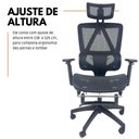 Ver imagem 3 de Kit 15 Cadeiras de Escritório Presidente Executiva Oficial Titan Preto