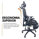 Ver imagem 4 de Kit 15 Cadeiras de Escritório Presidente Executiva Oficial Titan Preto