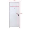 Porta de Segurança Clássica 210x90cm Anti Arrombamento THT Portas de Segurança - 4