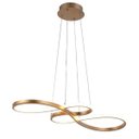 Ver imagem 1 de Lustre Arco 3 em 1 Infinito LED Pendente Hall de Entrada Recepçao Sala Jantar Restaurante Decoraçao 