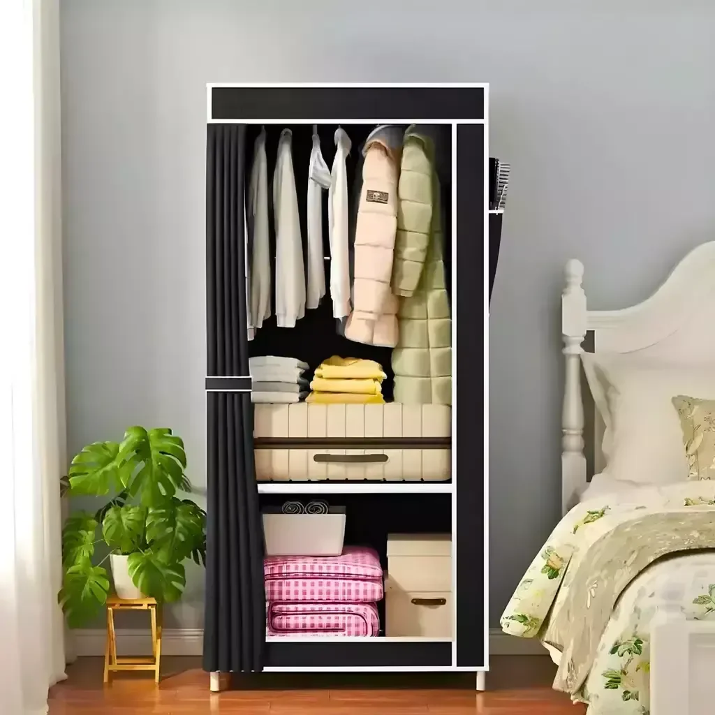 Guarda Roupa Closet Dobrável Organizador com Capa de Tecido - 3