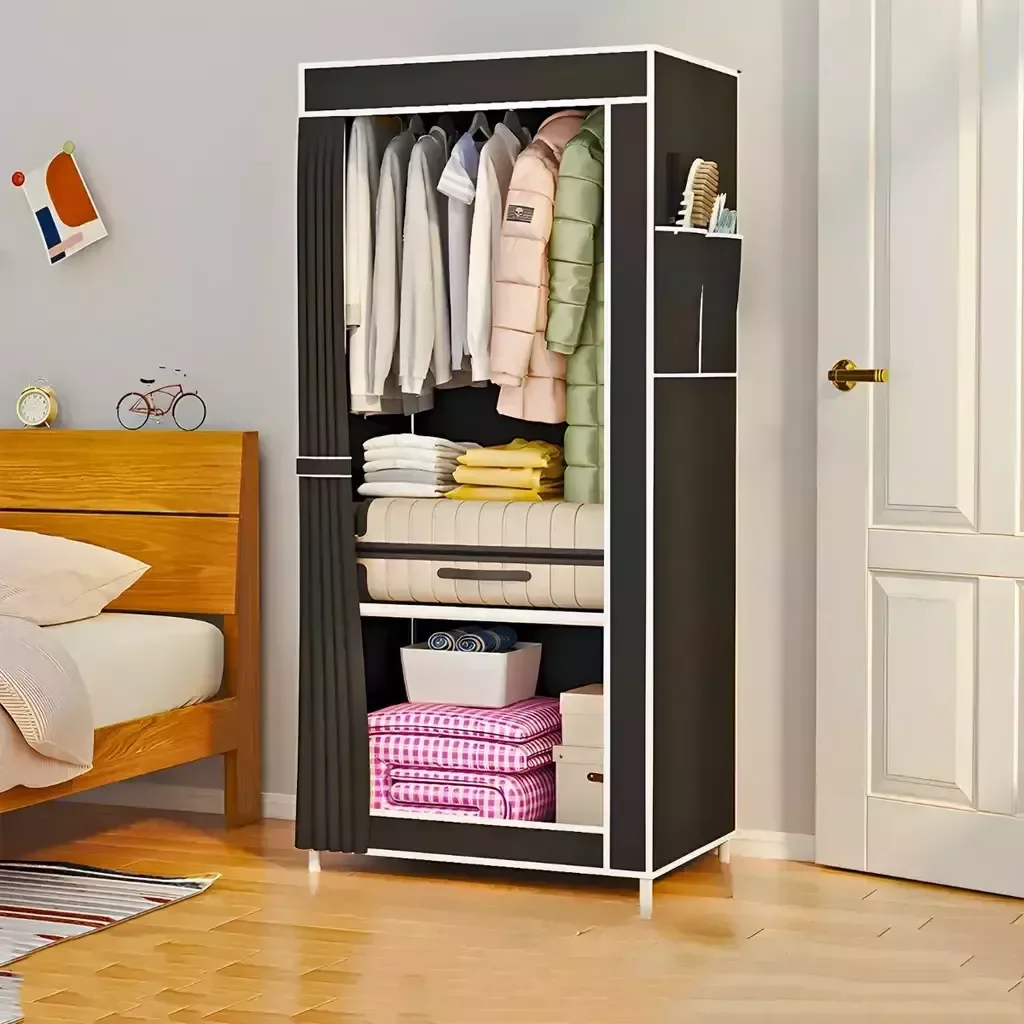 Guarda Roupa Closet Dobrável Organizador com Capa de Tecido - 2