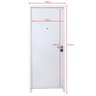 Porta de Segurança Clássica 210x90cm Anti Arrombamento THT Portas de Segurança - 4