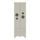 Ver imagem 5 de Guarda-Roupa Infantil 62cm 2 Portas com Vidro e 2 Gavetas Suspiro Multimóveis MP4456 - Off White
