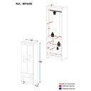 Ver imagem 3 de Guarda-Roupa Infantil 62cm 2 Portas com Vidro e 2 Gavetas Suspiro Multimóveis MP4456 - Off White