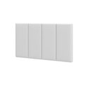 Ver imagem 2 de Cabeceira Painel Solteiro 0,90cm Estofada Corino Branco