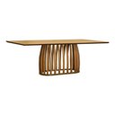 Ver imagem 1 de Mesa de Jantar Armonia 8 Lugares Retangular MDF Amêndoa Cinamomo