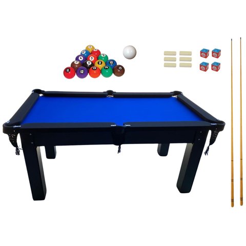 Mesa de Sinuca/Snooker/Bilhar com Kit Impar Sports - Azul