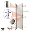 Ver imagem 5 de Porta de Segurança Belíssima 210x90cm Anti Arrombamento THT Portas de Segurança Abertura Esquerda