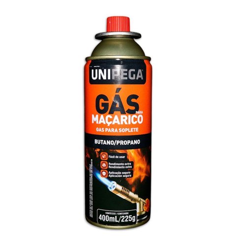 Gás de Fogareiro Unipega 400ml/225g