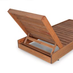Espreguiçadeira Versatti Rustic com Almofada Yescasa - 2