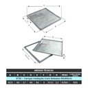 Ver imagem 2 de Tampa Tampão Simples Rebaixado para Cerâmica Vedação 60x60cm