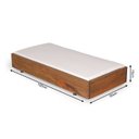 Ver imagem 3 de Puff com Almofada Rustic Versatti Yescasa Marrom/Nogueira