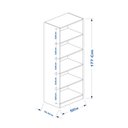 Ver imagem 3 de Estante para Livros 5 Nichos Verniz Palermo