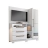 Cômoda com Painel para TV até 43 Polegadas 1 Porta com Espelho 3 Gavetas NT 5055 Notável Móveis - 2