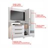 Cômoda com Painel para TV até 43 Polegadas 1 Porta com Espelho 3 Gavetas NT 5055 Notável Móveis - 5