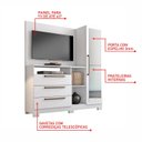 Ver imagem 5 de Cômoda com Painel para TV até 43 Polegadas 1 Porta com Espelho 3 Gavetas NT 5055 Notável Móveis