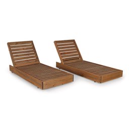 Conjunto 2 Espreguiçadeiras Versatti Rustic  - 1