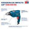 Furadeira de Impacto Bosch GSB450 RE com Acessórios, 450 Watts, 110 Volts - 9