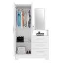 Ver mais imagens de Cômoda para Quarto 3 Gavetas e 2 Portas com Espelho NT5165 Branco/New