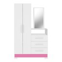 Ver imagem 7 de Cômoda para Quarto 3 Gavetas e 2 Portas com Espelho NT5165 Branco/New