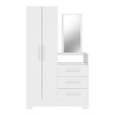 Ver imagem 6 de Cômoda para Quarto 3 Gavetas e 2 Portas com Espelho NT5165 Branco/New