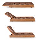 Ver imagem 5 de Conjunto 2 Espreguiçadeiras Versatti Rustic com Almofadas Yescasa Marrom/Nogueira