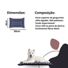 Colchonete Pet Cães e Gatos 50cm x 40cm Impermeável Lavável Azul Com 05 Refis - 3