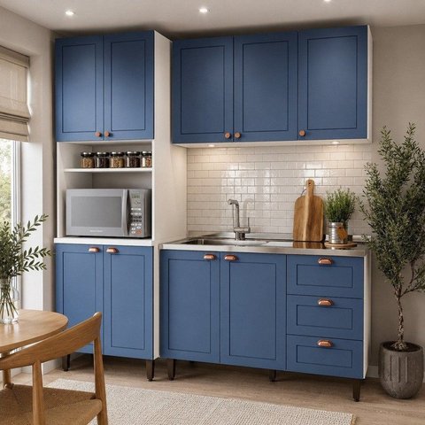 Cozinha 3 Peças 200cm Pérola Yescasa 