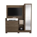 Ver imagem 3 de Cômoda com Painel para TV até 43 Polegadas 1 Porta com Espelho 3 Gavetas NT 5055 Notável Móveis