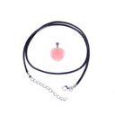 Ver imagem 2 de Colar de Coração Rosa Cristal Opala Colares de Castelo de Diamante Colar de Opala de Coração de Quar