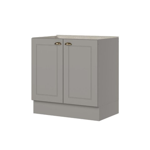 Balcão 80cm com Rodapé 2 Portas Sophia Henn