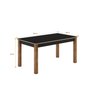 Conjunto Sala de Jantar Mesa Julia 160cm Tampo Vidro/MDF com 6 Cadeiras Julia  - 2