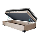Ver imagem 1 de Cama Base Box Baú Solteiro Super Confort Suede Bege + Colchão Solteiro Super Confort D33 24x88x188
