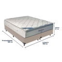 Ver imagem 3 de Cama Box e Colchão Freedom Molas Ensacadas Queen Ortobom: Bege