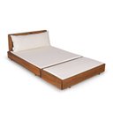 Ver imagem 2 de Sofá Chaise com Puff Rustic Versatti Yescasa Marrom/Nogueira