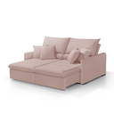 Ver imagem 6 de Sofá Cama Retrátil Reclinável 160 Sued com Molas Ensacadas Super Conforto para Sua Sala