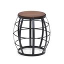 Ver imagem 1 de Banqueta de Madeira com Metal Seat Garden Canela