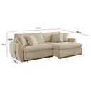 Ver imagem 2 de Sofá Cama Retrátil e Reclinável Inova 210 Cm Braço 15 Cm Meu Sofá Online