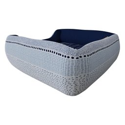 Cama Pet Para Cachorro Azul Aveludado Super Resistente e Macia - 5