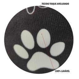 Cama Pet Para Cachorro Azul Aveludado Super Resistente e Macia - 6