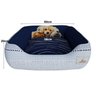 Cama Pet Para Cachorro Azul Aveludado Super Resistente e Macia - 3