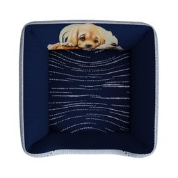 Cama Pet Para Cachorro Azul Aveludado Super Resistente e Macia - 2