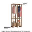 Ver imagem 2 de Estante Closet Yes 80cm com 2 Cabideiros - Montana