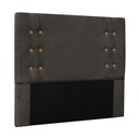 Ver imagem 1 de Cabeceira Queen Cléo para Cama Box Estofada em Mdf e Suede Cinza Loja Sheep