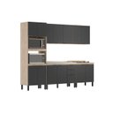 Ver imagem 1 de Cozinha Completa Modular Firenze 5 Peças Avena Touch Grafito FHR001 Demóbile