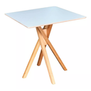 Ver imagem 1 de Mesa Quadrada de Madeira 60cm June na Cor Branca