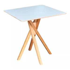Mesa Quadrada de Madeira 60cm June na Cor Branca