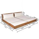 Ver imagem 4 de Conjunto 2 Sofás Chaise com 2 Puffs Rustic Versatti